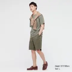 UNIQLO チノショートパンツ S ユニクロ カーキのサムネイル