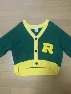 ニコアンド　Vネックカーディガン R刺繍