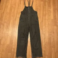 JOURNAL STANDARDサロペット 前面ジッパー付き ブラック