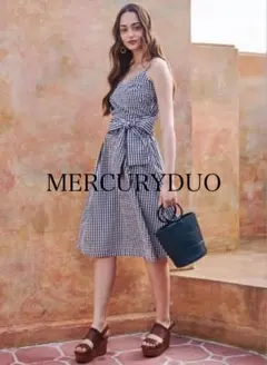 マーキュリーデュオ MERCURYDUO ギンガムチェック キャミワンピース