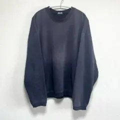 【USA製 90s】 Ashworth スウェット 長袖 ロンT ナス紺 美品