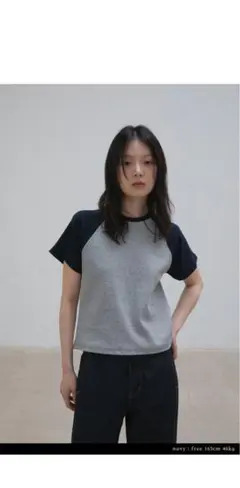 OHOTORO Scheme Raglan T-Shirt グレー