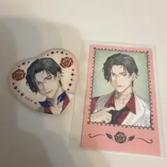 五木左京　缶バッジ　チェキ風カードセット