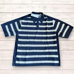 Letroyes ルトロワ ボーダーポロシャツ L フランス製 コットン100