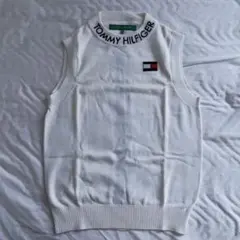 TOMMY HILFIGER ノースリーブセーター M ホワイト