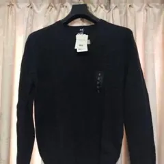 新品未使用品　タグ付き　ラムズウール100% ダークグレー Vネック Mサイズ