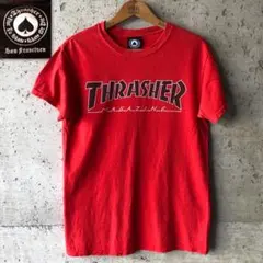 XZ703 Tシャツ ロゴ フェード スケート 古着 スラッシャー スペード 
