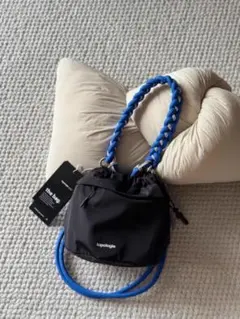 【防水・大容量】topologie ショルダーバッグ ブラック/ブルー