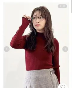 完売品⭐️未使用に近い　LILY BROWN ランダムリブラメニットトップス