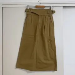 ウエストベルト付き タイトスカート ベージュのサムネイル