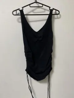 CECIL McBEE ブラック Vネック タンクトップ