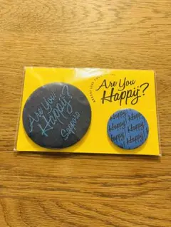 嵐 グッズ　缶バッジ　紫　アーユーハッピー　会場限定