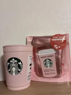 スターバックス　SAKURA2026 ステンレスカップホルダーマットピンク
