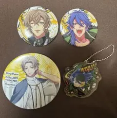 ヒプノシスマイク 夢野幻太郎 有栖川帝統 缶バッジ アクリルキーホルダー