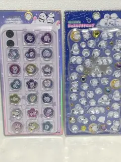 おはじきシール もちもちパンダ ジュエルプチドロップ シマエナガ 2点