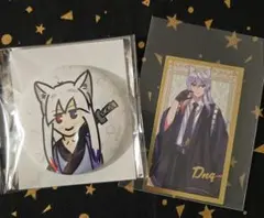 カラフルピーチ　どぬく　トレーディング直筆イラスト缶バッジ+レアシール