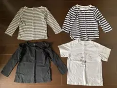 長袖カットソー3点とTシャツのセット 110サイズ FOkids ユニクロ等