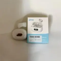 ワイヤレスイヤホン Bluetooth イヤホン LED残量表示充電ケース付 白