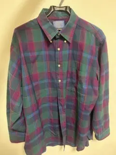 【古着】PENDLETON（ペンドルトン） ヴィンテージチェックシャツ グリーンのサムネイル