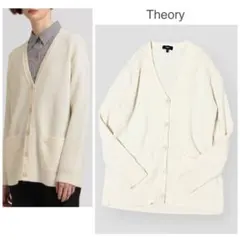 24年式/ウォッシャブル☆セオリー ROUND VNK TOP 七分袖 ブラウス 