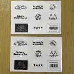 2枚セットBUMP OF CHICKEN ステッカー　ライブグッズ　サークルロゴ