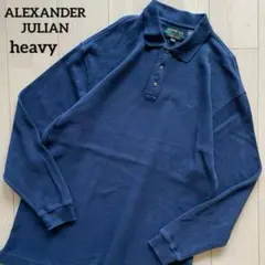 【高品質】ALEXANDER JULIAN ワンポイン刺繍　ニットポロシャツのサムネイル