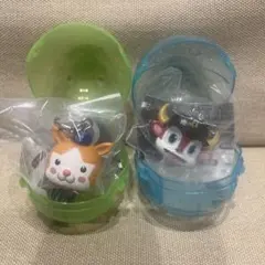 プロ野球マスコット カプセルトイ 2個セット　オリックス　ベイスターズ