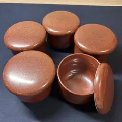 【ほぼ未使用】 茶碗蒸し/ 煮物椀に 5組セット(@260円)