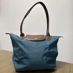 ヒョク様専用♡　Longchamp　ル・プリアージュ　トートバッグ　青緑色