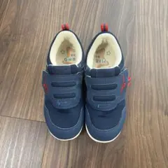 ミズノ MIZUNO ネイビー/レッド スニーカー 18 ㎝