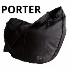 PORTER ポーター ハーフムーン 三日月 ショルダーバッグ ブラック