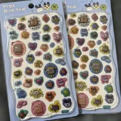 2枚セット たまごっち キャラクターシール 3D硬いシール