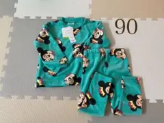 【新品タグ付き】 ディズニー フリースパジャマ 90