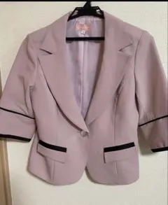 ソブレ☆薄紫 3/4袖ジャケットとレーススカートセット