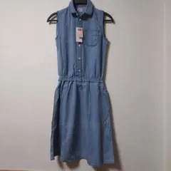 新品 EDWIN ノースリーブデニムワンピース