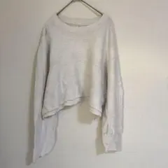 COTTON:ON ホワイト ストライプ 長袖 ニット L コットンオン