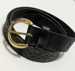 本革レザークラフト　お洒落デザイン黒革　便利なフリー95サイズまでOK