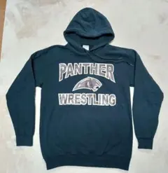 GILDAN PANTHER WRESTLING パーカー Sサイズ ブラック黒