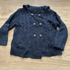 コムサイズム ケーブルニットカーディガン