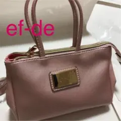 ef-de エフデ　ショルダーバッグ　ピンク　ミニバッグのサムネイル