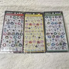 ボンボンドロップシールミニ　スヌーピー3枚セット