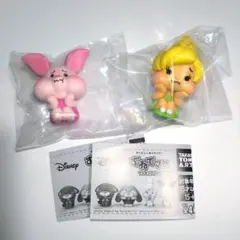 ディズニーキャラクター　すねてマス　フィギュアコレクションそのに　2種　ガチャ