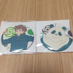 呪術廻戦 じゅじゅフェス 缶バッジ 狗巻棘 パンダ 2個セット