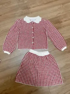 美品 ZARA 120 ニット カーディガン セットアップ