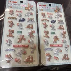 【新品】トムとジェリー　ぷくぷくシール　立体シール 2セット