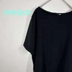 [ユニクロ]L/レディーストップス/カットソー/シャツ/サイドスリット/サラサラ