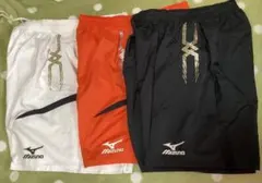 早い者勝ち　ミズノ　XL ハーフパンツ　黒白橙　3枚セット　ほぼ未使用