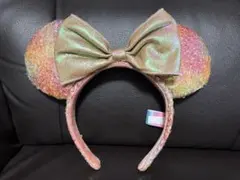 ディズニー　カチューシャ　40周年　ミニー　ピンク　スパンコール　TDR