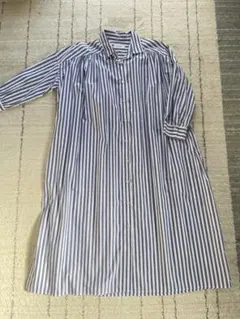 美品 Fサイズ LEPSIM ゆったりシャツワンピース 七分袖