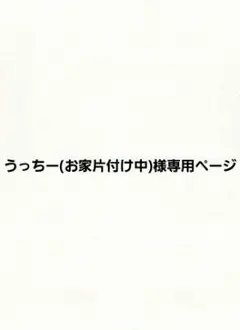 うっちー(お家片付け中)様専用ページ